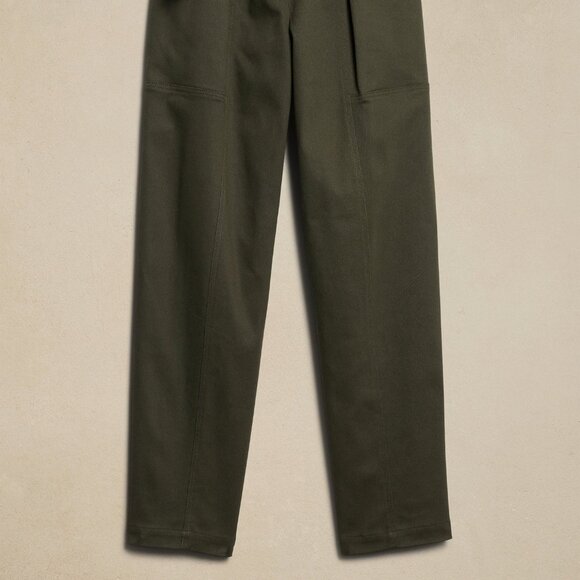 Banana Republic Factory Twill Belted Tapered Pant size 4 Black - Picture 5 of 5